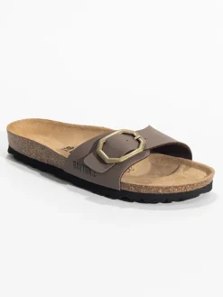 Slippers "Zephyr" lichtbruin