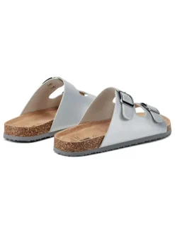 Slippers zilverkleurig