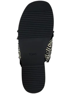 Slippers zwart/crème