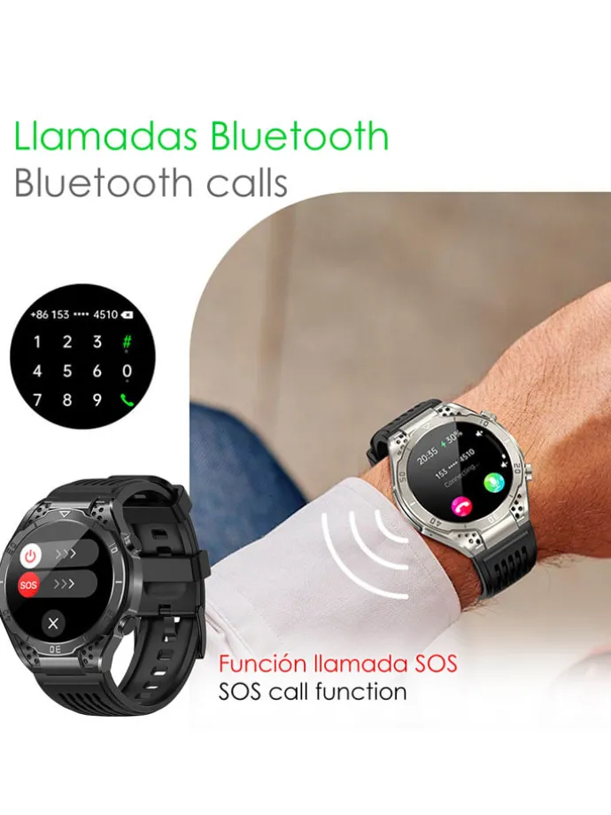 Smartwatch "JA01" zwart