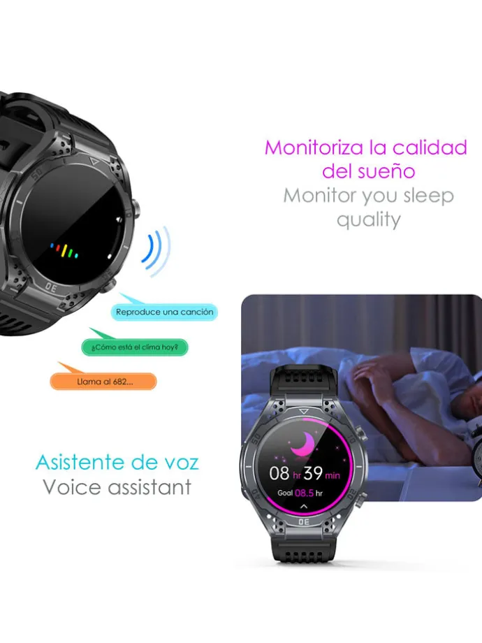 Smartwatch "JA01" zwart