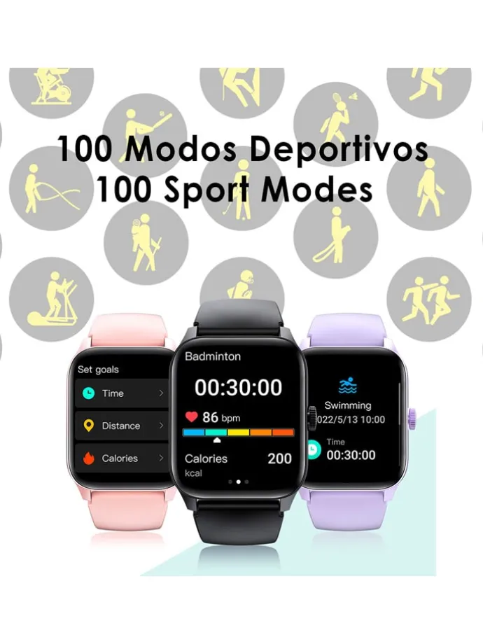 Smartwatch "QS56" paars