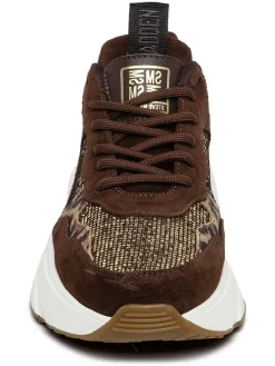 Sneakeres bruin/goudkleurig
