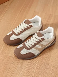 Sneakers beige/bruin/crème