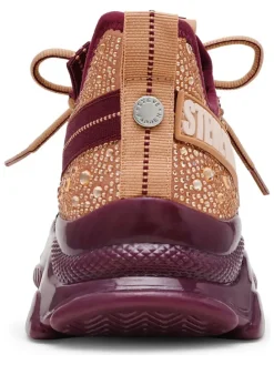 Sneakers beige/rood
