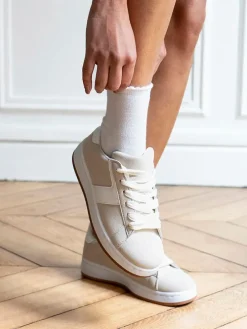Sneakers beige/wit