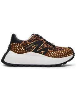 Sneakers bruin/zwart