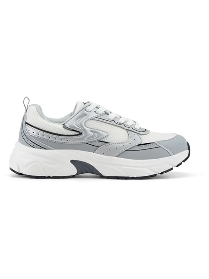 Sneakers grijs/wit