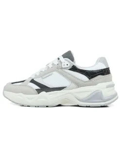 Sneakers "Marathon" beige/wit/zwart