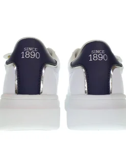 Sneakers wit/beige/donkerblauw