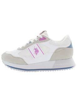 Sneakers wit/beige/roze