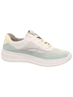 Sneakers wit/geel/lichtblauw