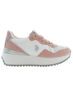 Sneakers wit/lichtroze