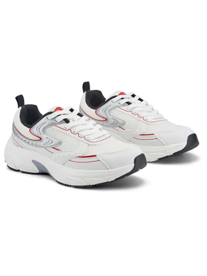Sneakers wit/zilverkleurig