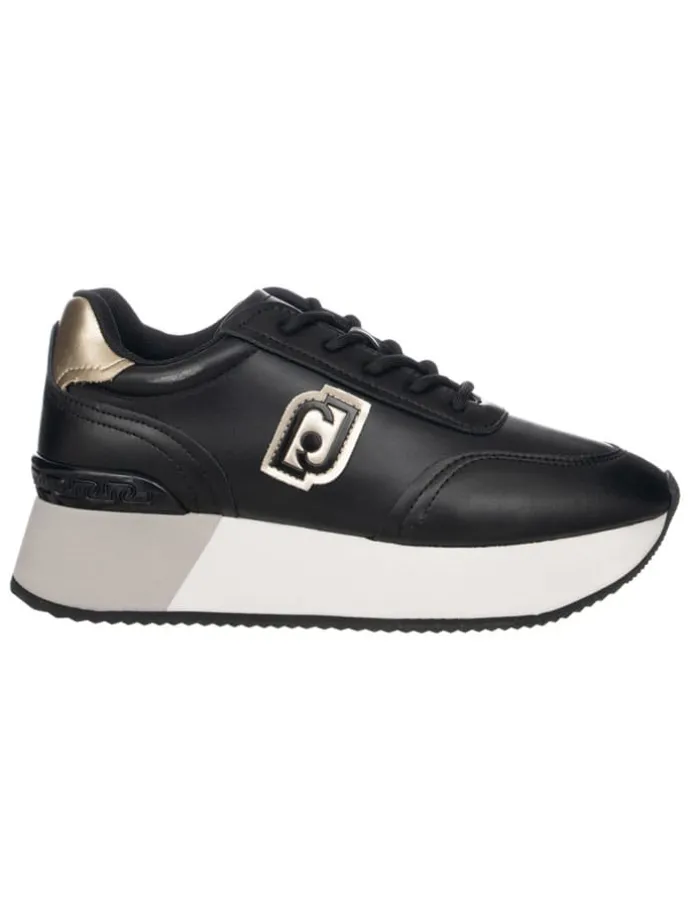 Sneakers zwart/goudkleurig