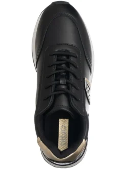 Sneakers zwart/goudkleurig