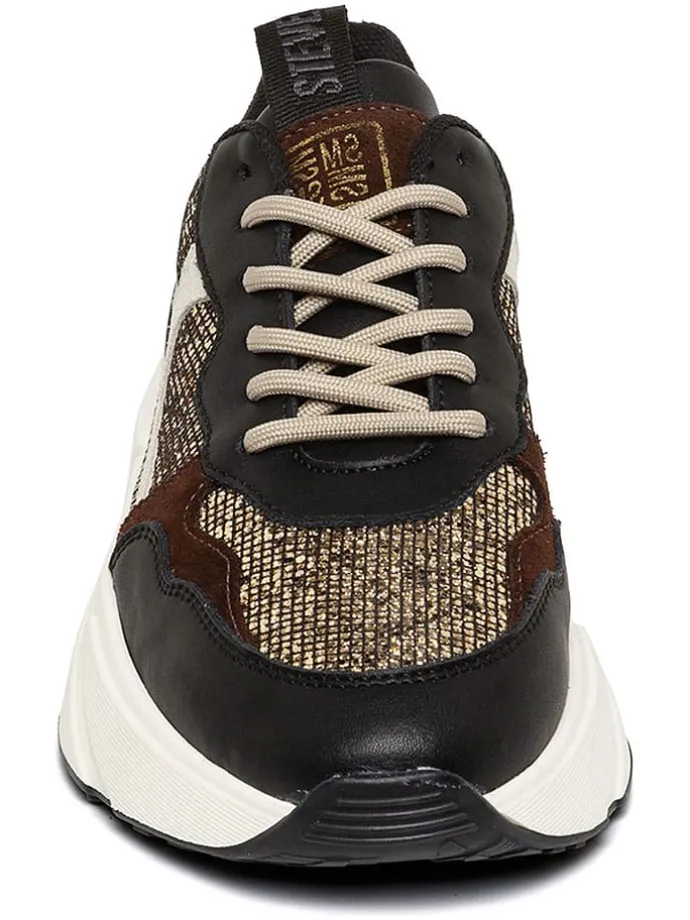 Sneakers zwart/goudkleurig