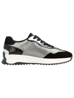 Sneakers zwart/zilverkleurig