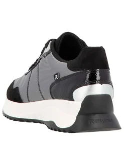 Sneakers zwart/zilverkleurig