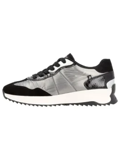 Sneakers zwart/zilverkleurig