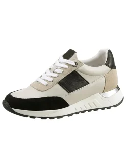 Sneaker zwart/beige
