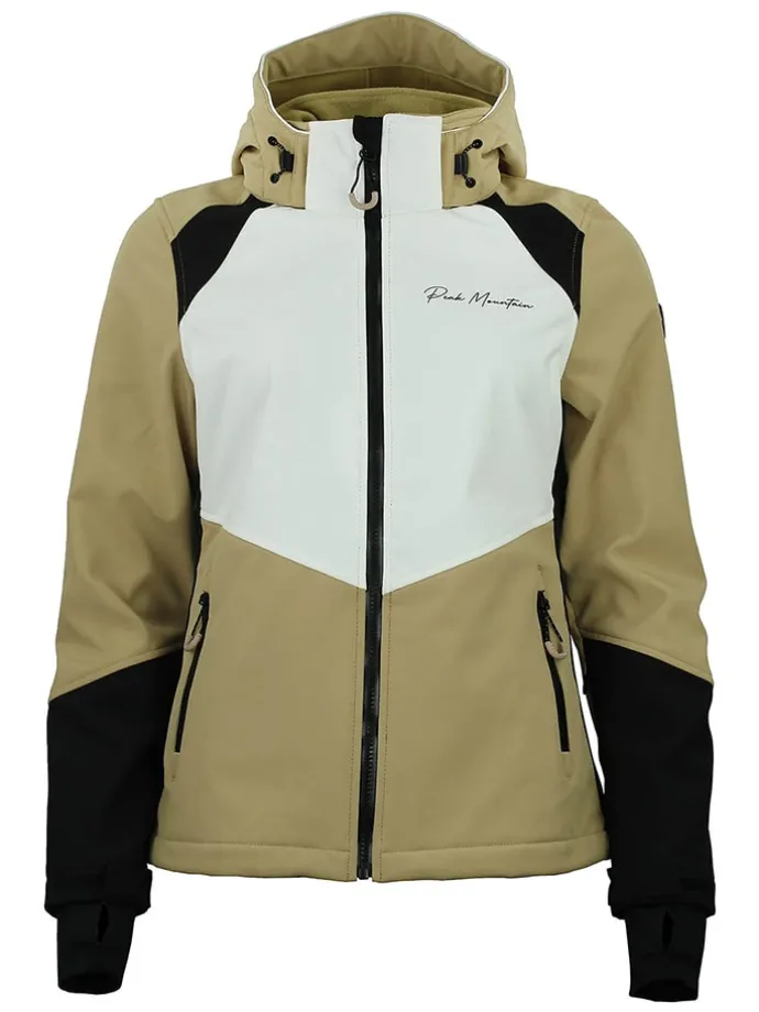 Softshelljas "Ametis" beige/zwart