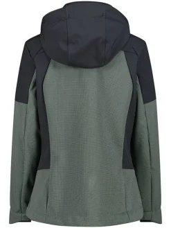 Softshelljas groen/zwart