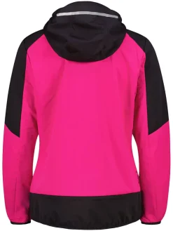Softshelljas roze/zwart