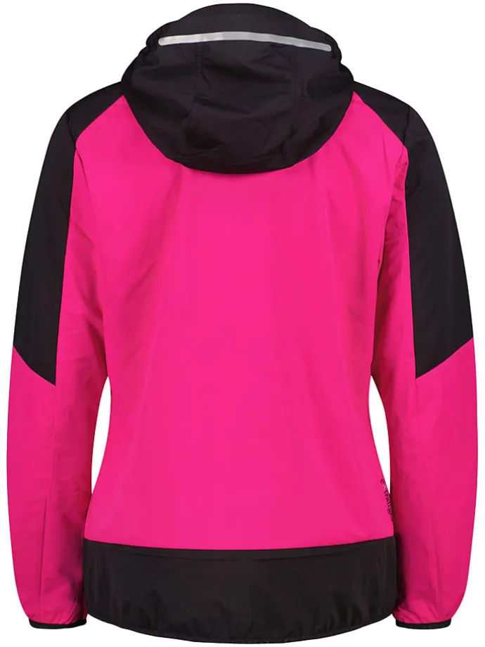 Softshelljas roze/zwart