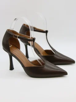 Spangenpumps bruin