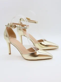 Spangenpumps goudkleurig