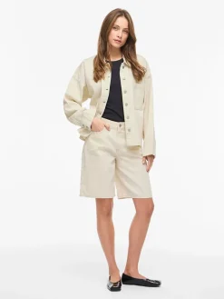 Spijkerbermuda "Vimaj" beige