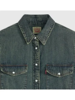 Spijkerblouse blauw