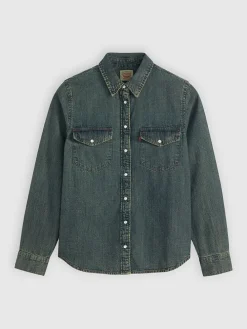 Spijkerblouse blauw