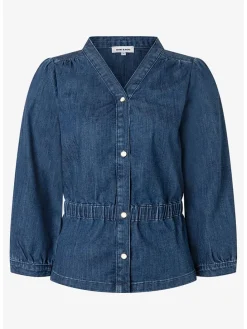 Spijkerblouse donkerblauw