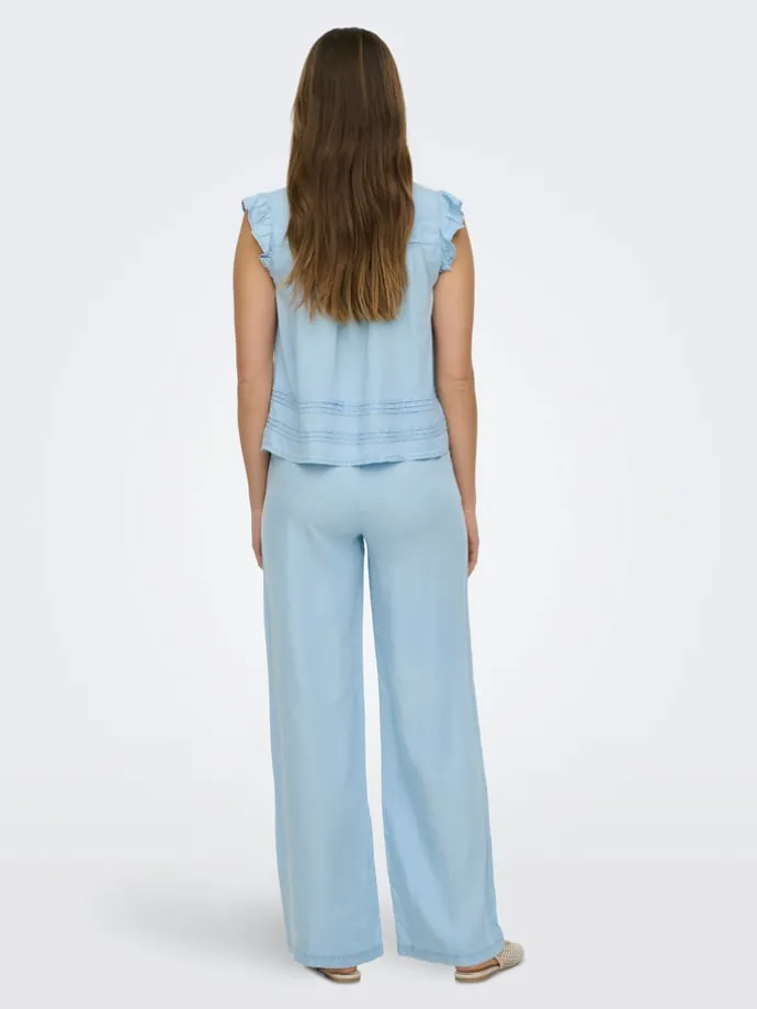 Spijkerblouse lichtblauw