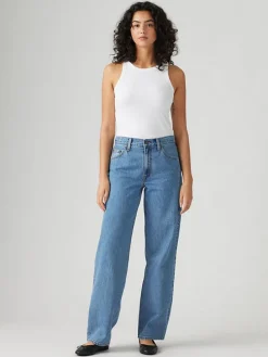 Spijkerbroek - baggy fit - blauw