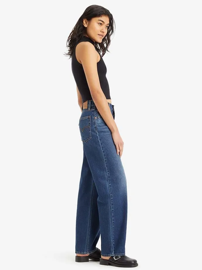 Spijkerbroek - baggy fit - blauw