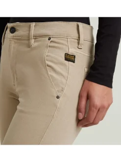 Spijkerbroek - bootcut fit - beige