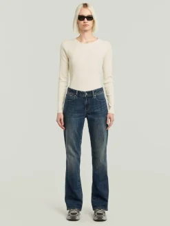 Spijkerbroek - bootcut fit - donkerblauw