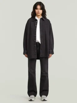 Spijkerbroek - bootcut fit - zwart