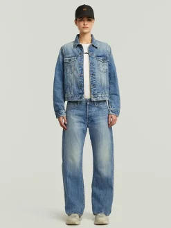 Spijkerbroek - boyfriend fit - blauw