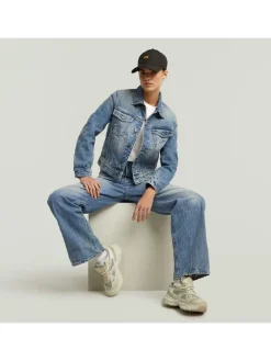 Spijkerbroek - boyfriend fit - blauw