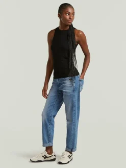 Spijkerbroek - boyfriend fit - blauw