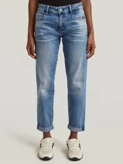 Spijkerbroek - boyfriend fit - blauw