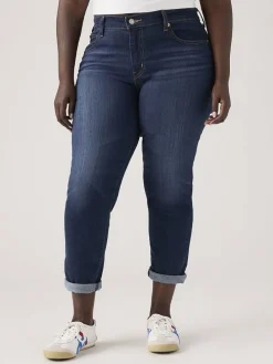 Spijkerbroek - boyfriend fit - donkerblauw