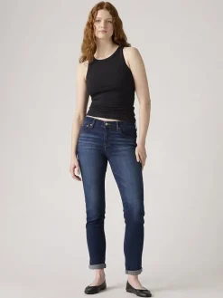 Spijkerbroek - boyfriend fit - donkerblauw