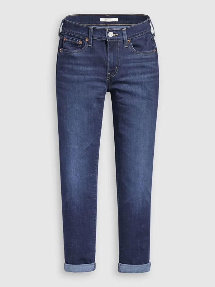 Spijkerbroek - boyfriend fit - donkerblauw
