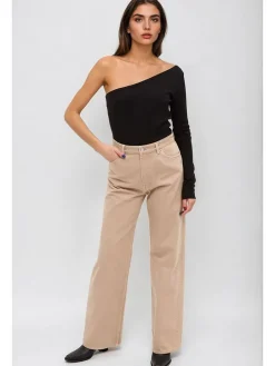Spijkerbroek - comfort fit - beige