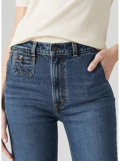 Spijkerbroek - comfort fit - donkerblauw